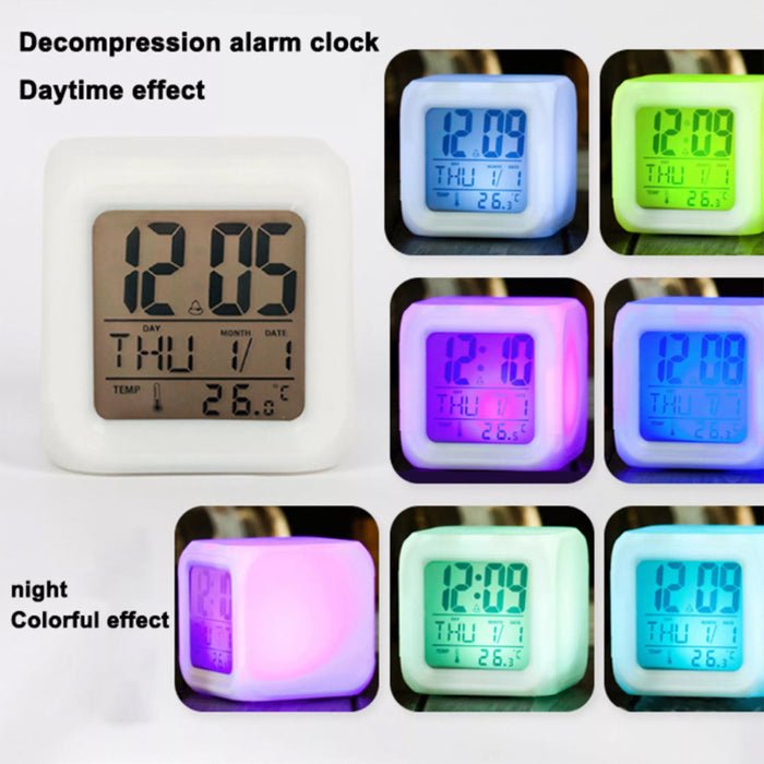 Squid Game Themed LED Color Therapy Digital Alarm Clock_7