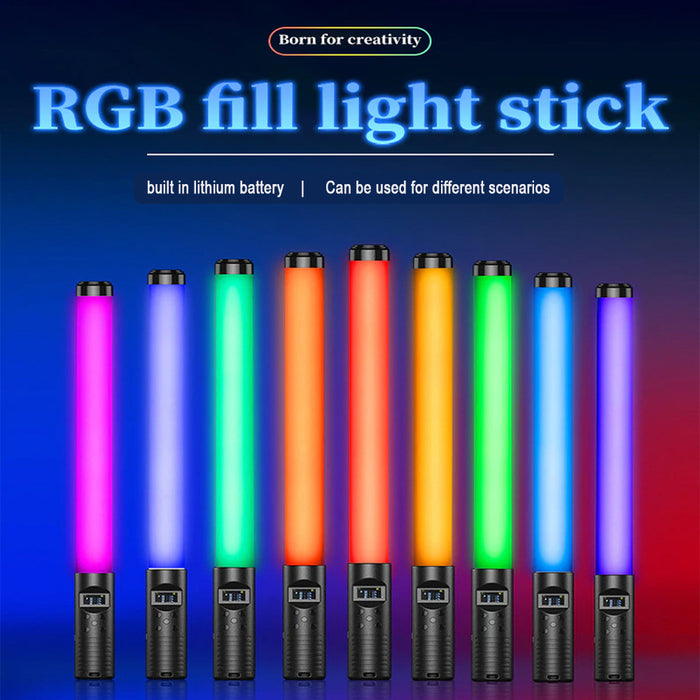 Remote Controlled RGB Handheld LED Video Photography Light_9
