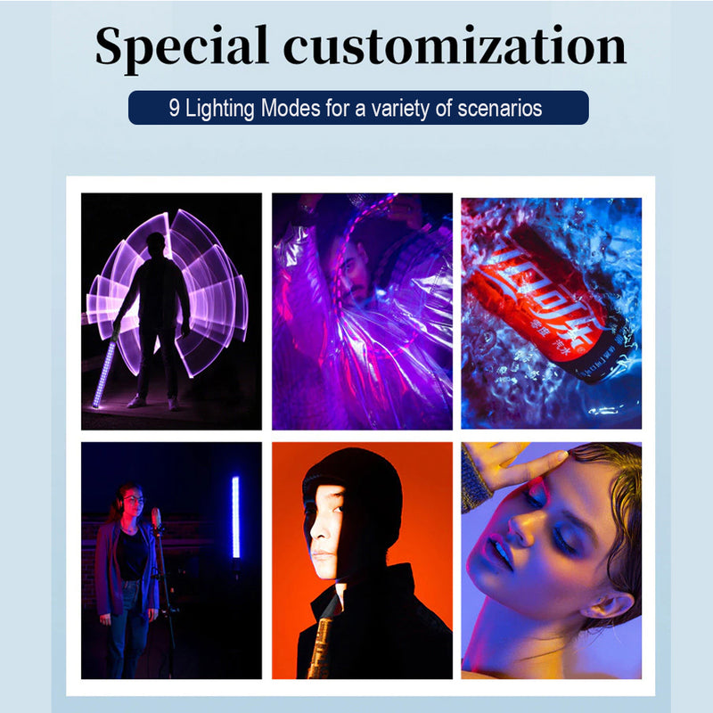 Remote Controlled RGB Handheld LED Video Photography Light_13