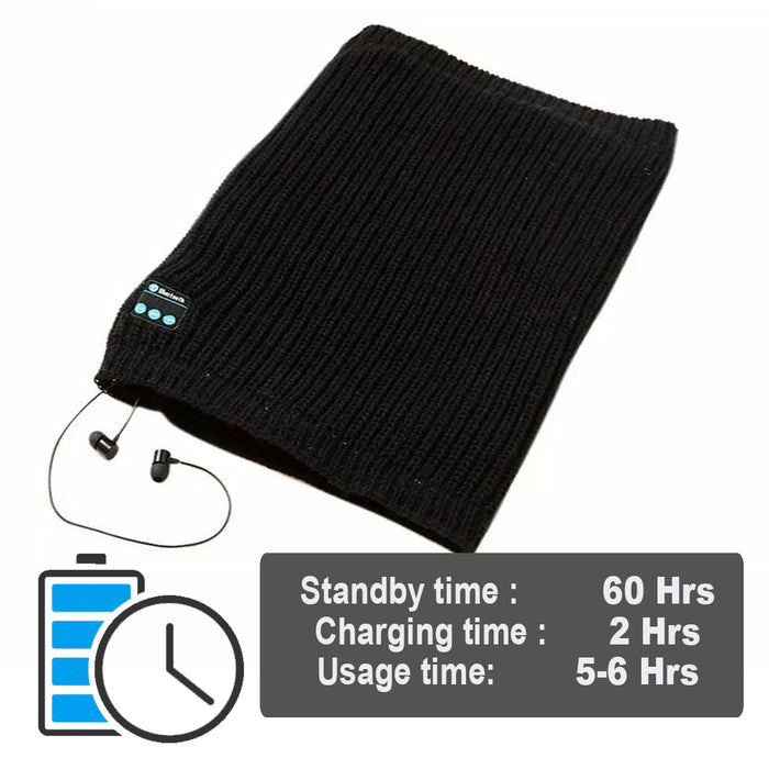 Warm Washable Knitted Bluetooth Musical Headphone Scarf_8