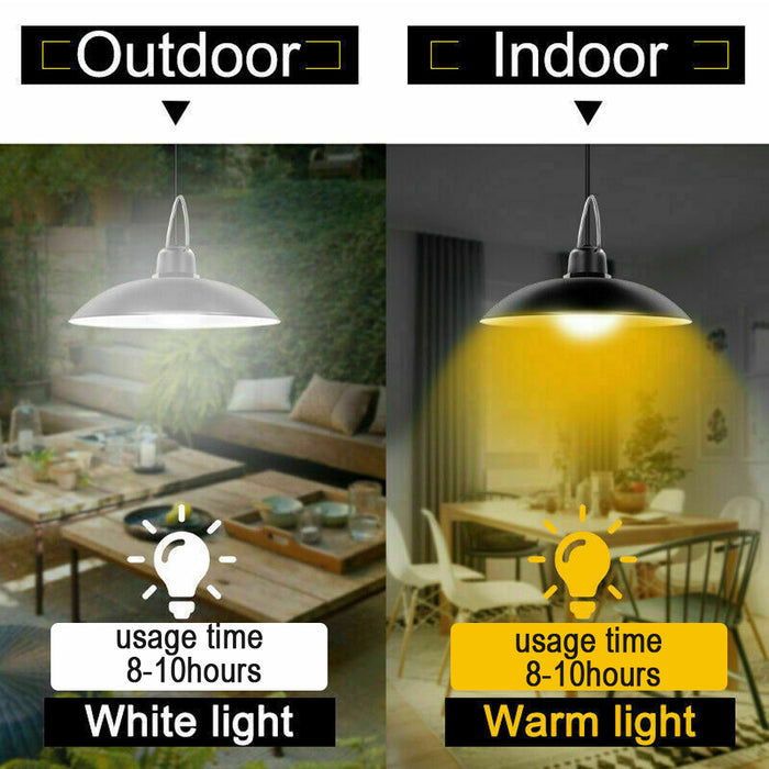 LED Remote Control Solar Indoor Outdoor Pendant Lamp_9
