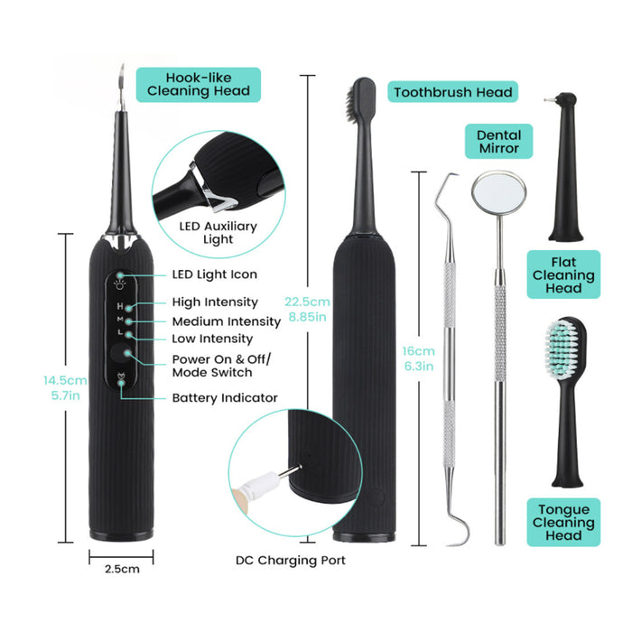 Rechargeable Electric Tooth Plaque Cleaning Kit with LED Light_11