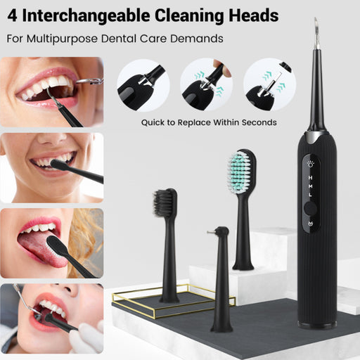 Rechargeable Electric Tooth Plaque Cleaning Kit with LED Light_13