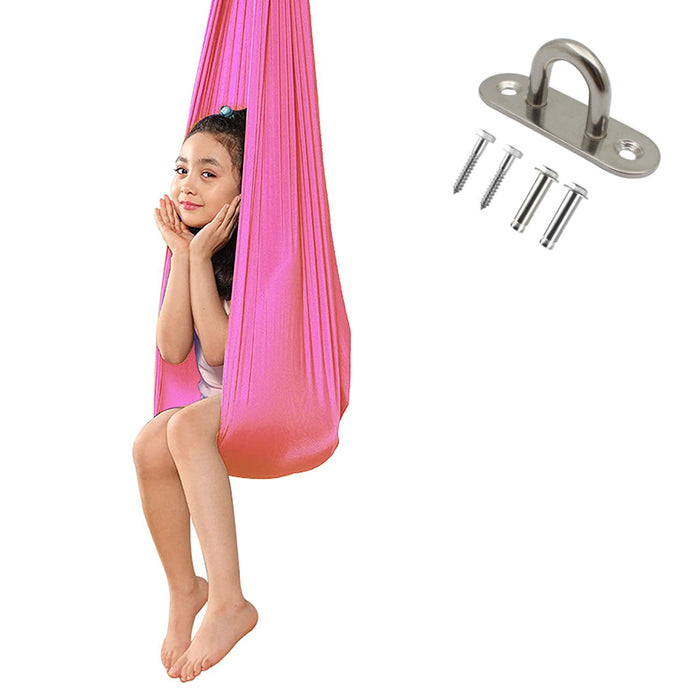 Kids Elastic Sensory Therapy Yoga Cuddle Hanging Swing Hammock