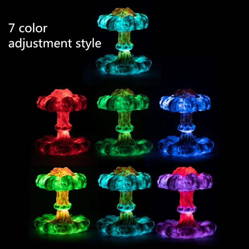 3D Mushroom Cloud Explosion Creative Night Light_9