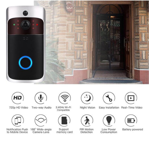 Battery Operated HD Smart Wi-Fi Security Video Doorbell_3