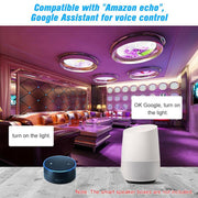Smartphone Controlled Colorful LED Strip Light Kit- Wall Plugged_2