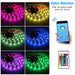 Smartphone Controlled Colorful LED Strip Light Kit- Wall Plugged_3