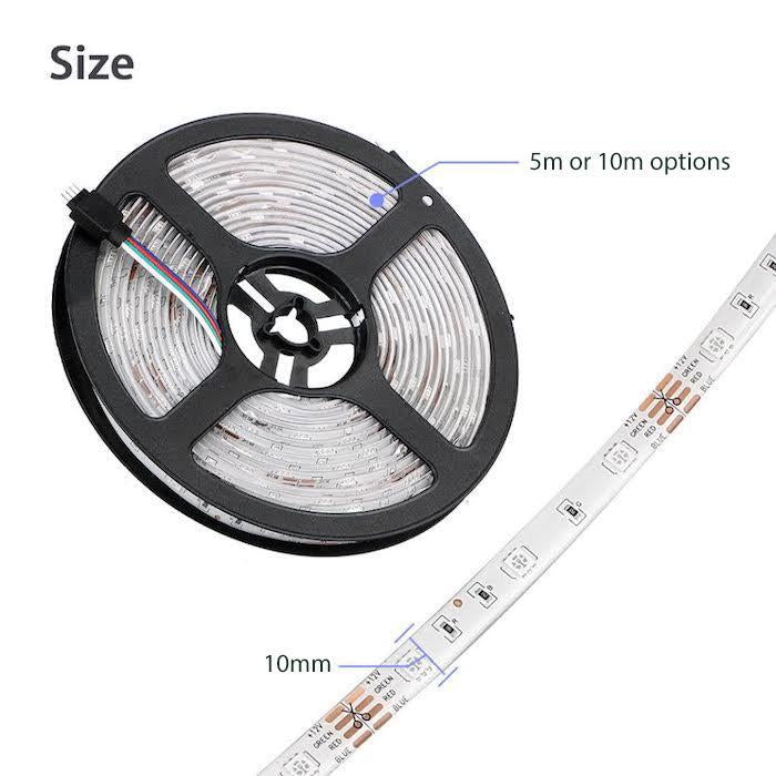 Smartphone Controlled Colorful LED Strip Light Kit- Wall Plugged_8