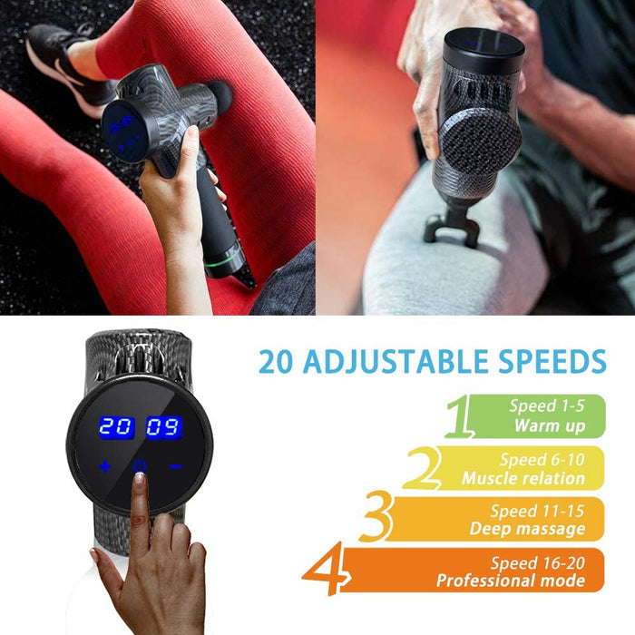 LCD Display Deep Muscle Handheld Massage Gun in AU Plug_4
