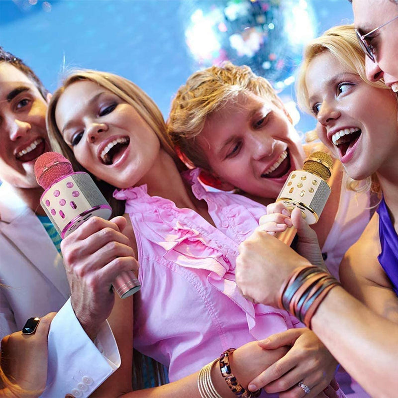 USB Rechargeable Wireless Bluetooth Karaoke Microphone_6
