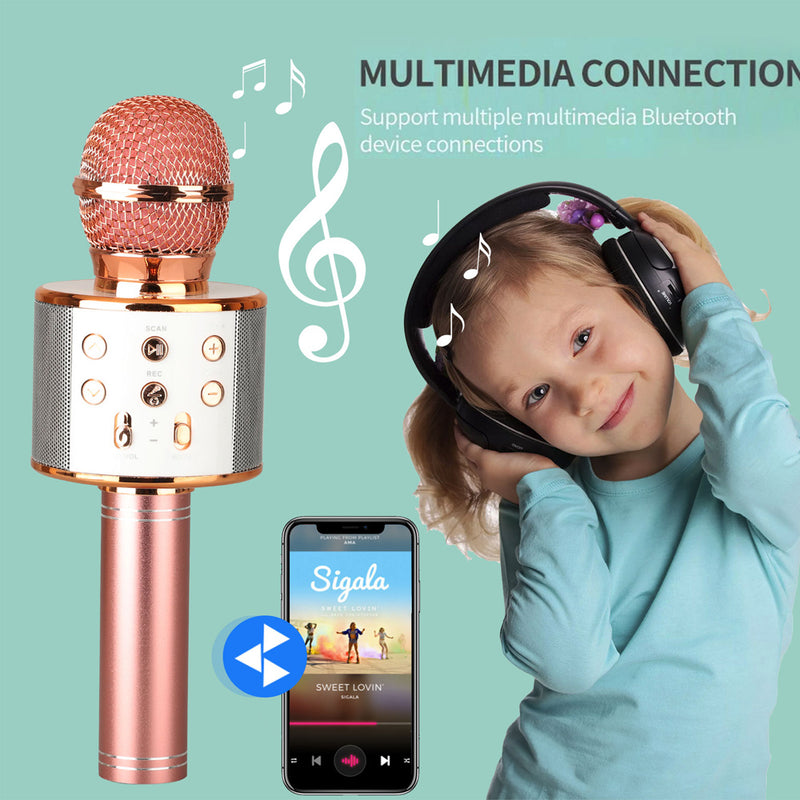 USB Rechargeable Wireless Bluetooth Karaoke Microphone_12
