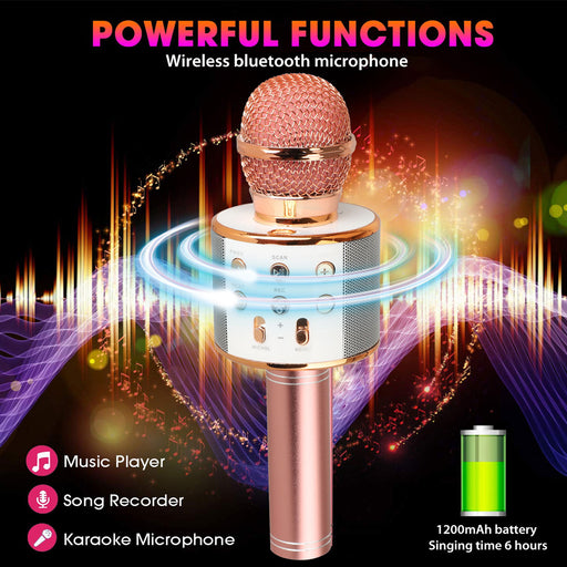 USB Rechargeable Wireless Bluetooth Karaoke Microphone_13