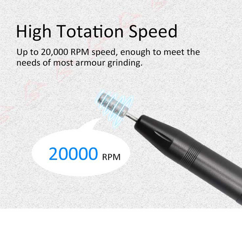 USB Plugged-in Electric Nail File Acrylic Manicure Drilling Kit_11