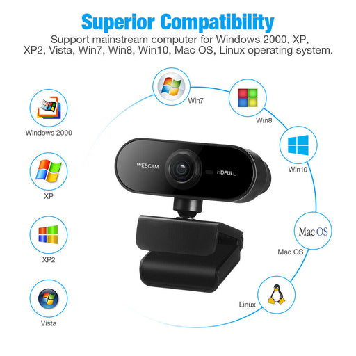 Plug and Play 1080P Full HD Web Camera with Microphone_9