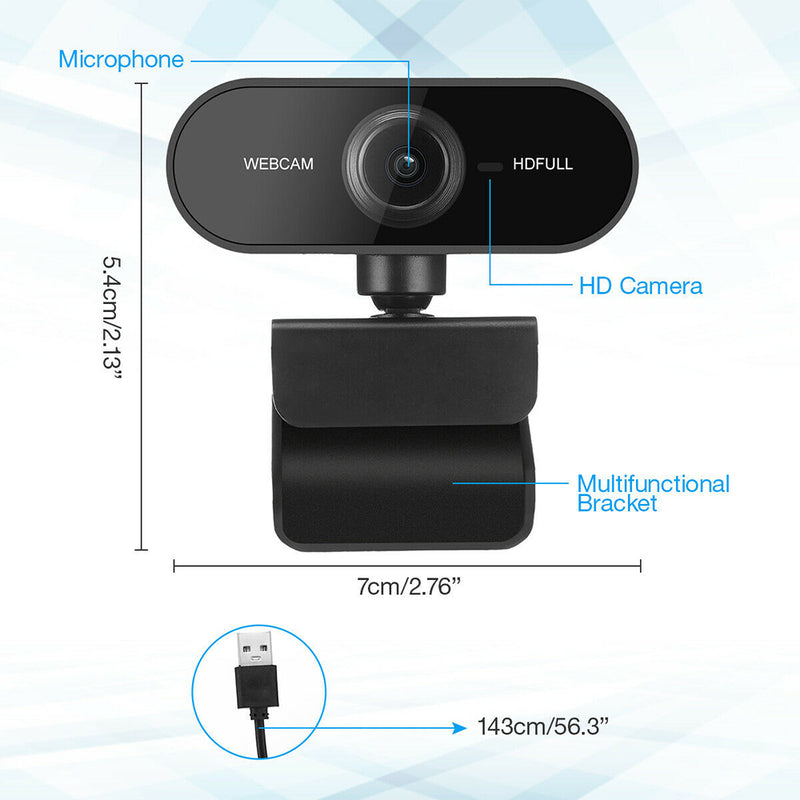 Plug and Play 1080P Full HD Web Camera with Microphone_3