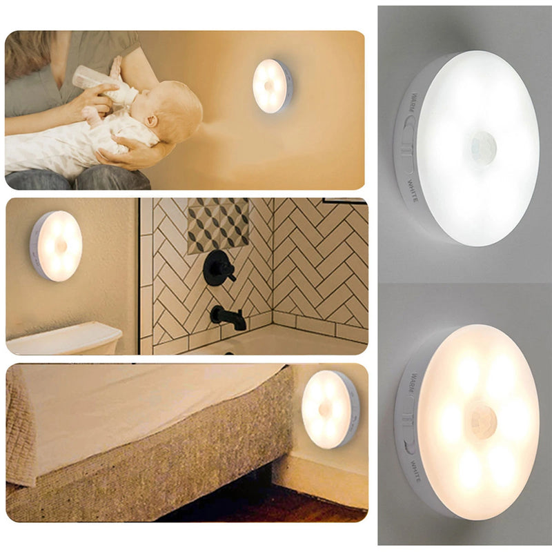 1/3 8 LEDS USB Rechargeable Motion Sensor LED Cabinet Lamp_9