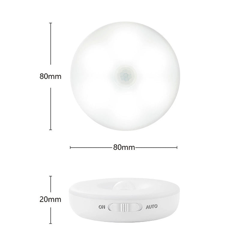1/3 8 LEDS USB Rechargeable Motion Sensor LED Cabinet Lamp_10