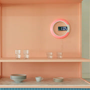 USB Plugged-in 3D LED Wall Clock Digital Alarm Clock and Lamp_19