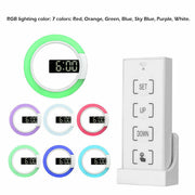 USB Plugged-in 3D LED Wall Clock Digital Alarm Clock and Lamp_9