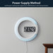 USB Plugged-in 3D LED Wall Clock Digital Alarm Clock and Lamp_15
