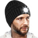 USB Rechargeable Light up Knitted Hat Flashlight Beanie Cap_12