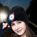 USB Rechargeable Light up Knitted Hat Flashlight Beanie Cap_13