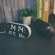 USB Plugged-in Digital LED Alarm Clock with USB Charging_12