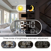 USB Plugged-in Digital LED Alarm Clock with USB Charging_6