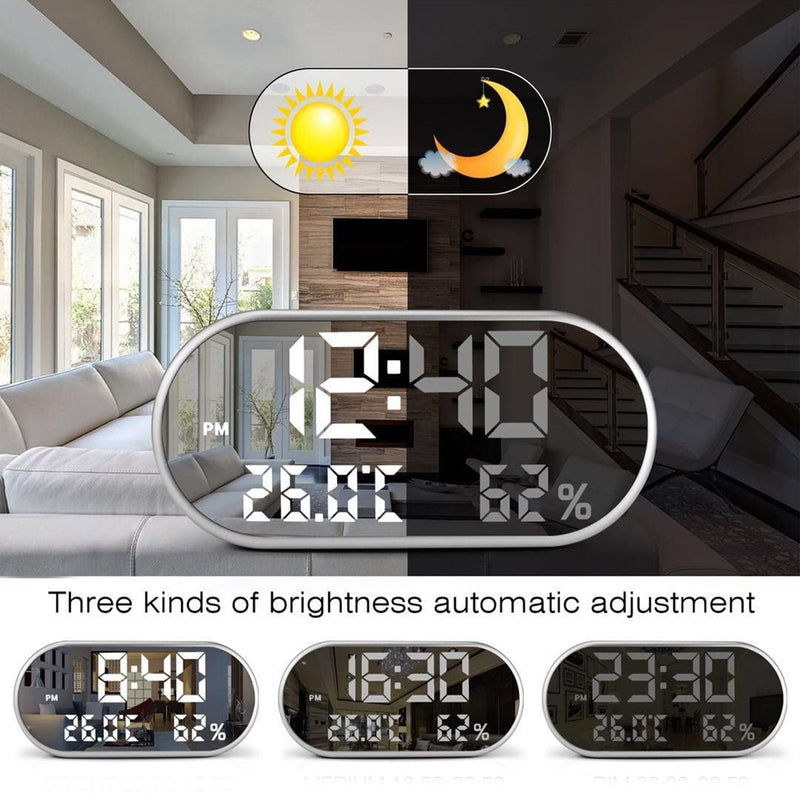 USB Plugged-in Digital LED Alarm Clock with USB Charging_6