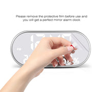 USB Plugged-in Digital LED Alarm Clock with USB Charging_9
