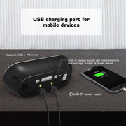 USB Plugged-in Digital LED Alarm Clock with USB Charging_10