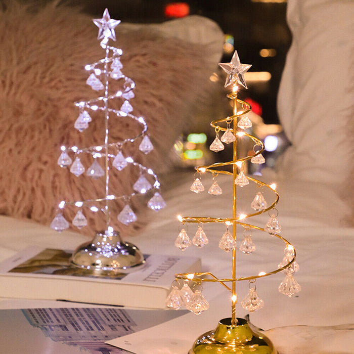 Battery Operated Christmas tree Table Lamp Display Stand_5