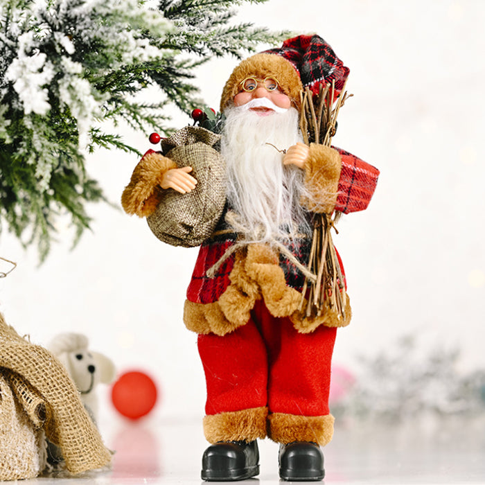 Creative Standing Santa Claus Doll Holiday Christmas Ornaments_5