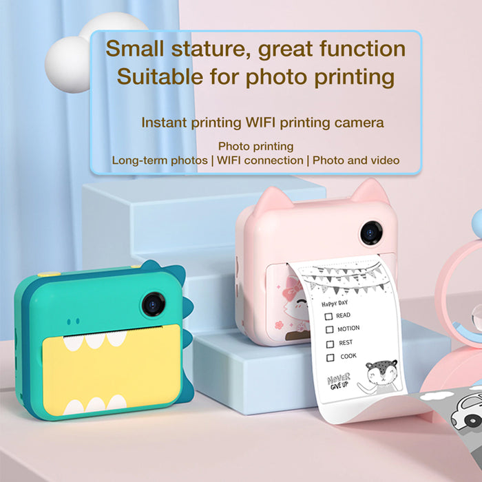USB Rechargeable Children's Instant Thermal Print Toy Camera_5