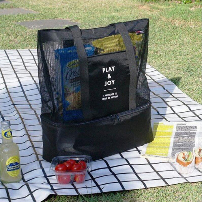 Portable Insulated Thermal Picnic Double Layer Lunch Bag_1