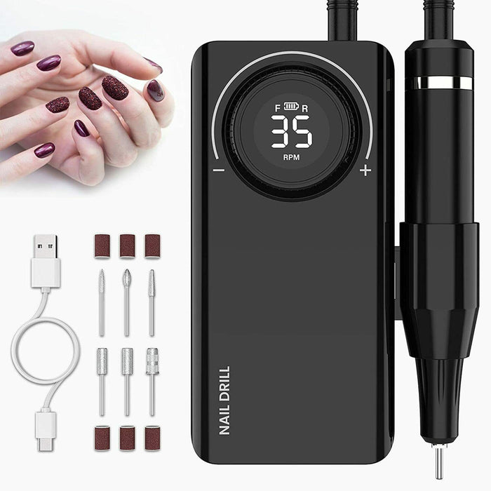 USB Rechargeable Professional Electric Nail File and Drill Set_11