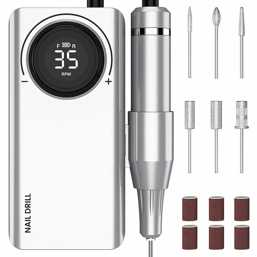 USB Rechargeable Professional Electric Nail File and Drill Set_9