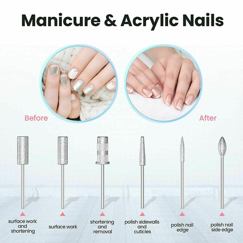 USB Rechargeable Professional Electric Nail File and Drill Set_12