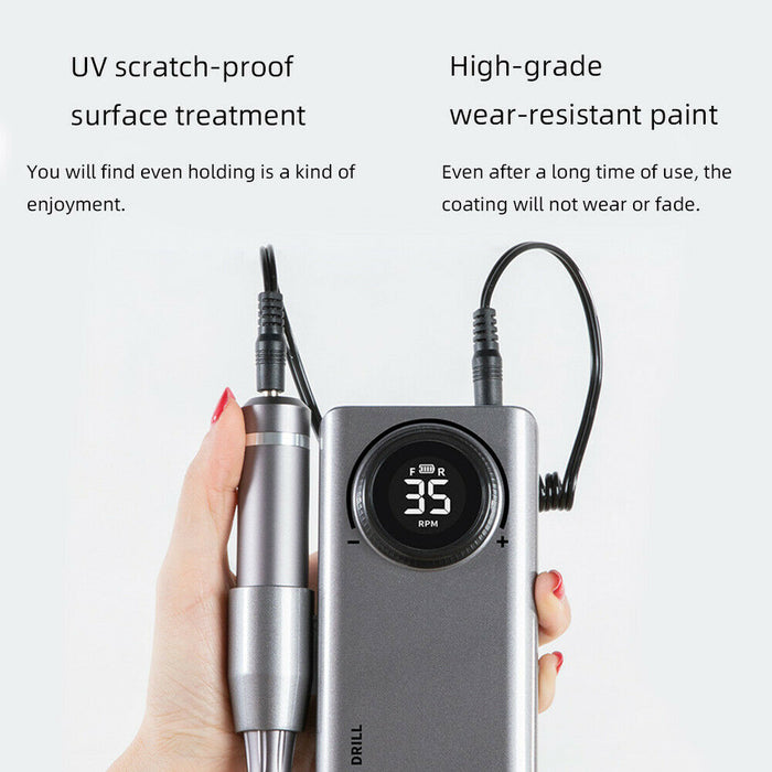 USB Rechargeable Professional Electric Nail File and Drill Set_2