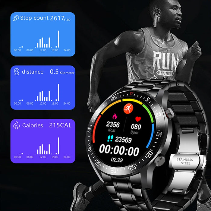 USB Rechargeable Full Touch Activity and Fitness Smartwatch_5