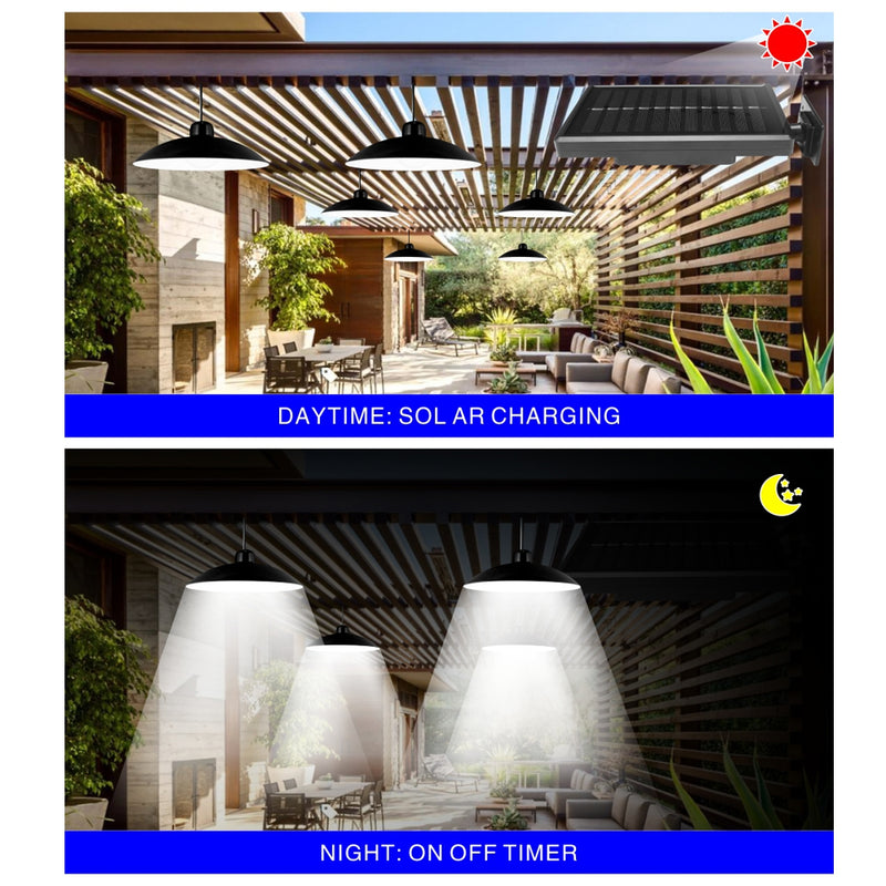 LED Remote Control Solar Powered Indoor Outdoor Split Lamp_1