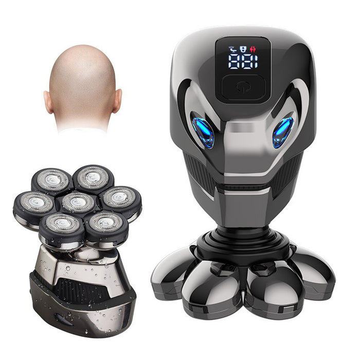 USB Rechargeable 7 Head Electric Shaver with LED Display_8