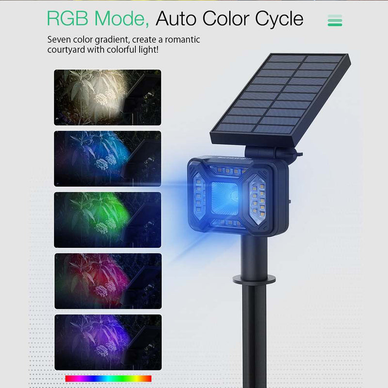 Solar Powered RGB Dual Lighting Mode Holiday Lawn Lights_3