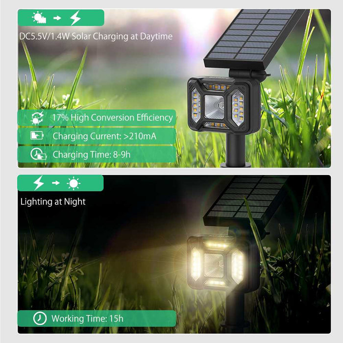 Solar Powered RGB Dual Lighting Mode Holiday Lawn Lights_4