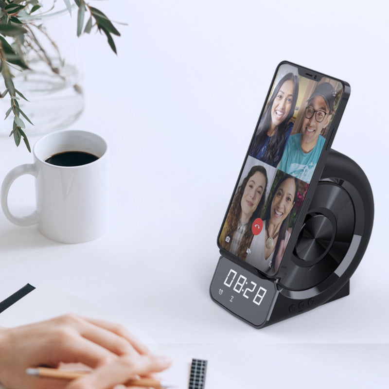 USB Interface Digital Alarm Clock BT Speaker and Wireless Charger_8