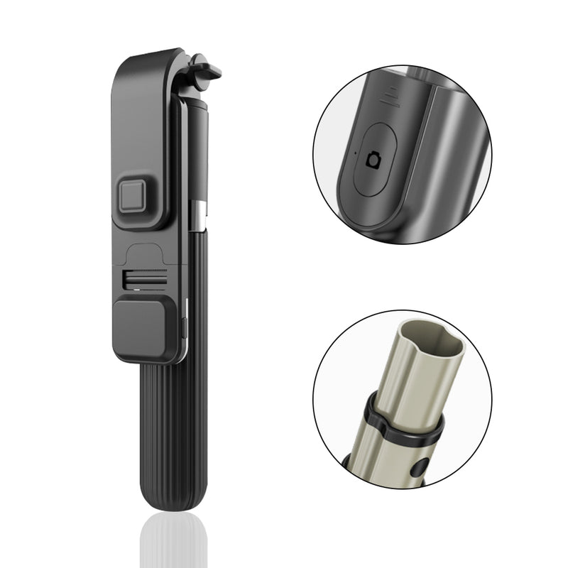 Universal Foldable BT Monopod with Fill Light- USB Charging_3