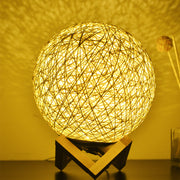 USB Interface Creative Sepak Takraw Decorative Moon Lamp_4