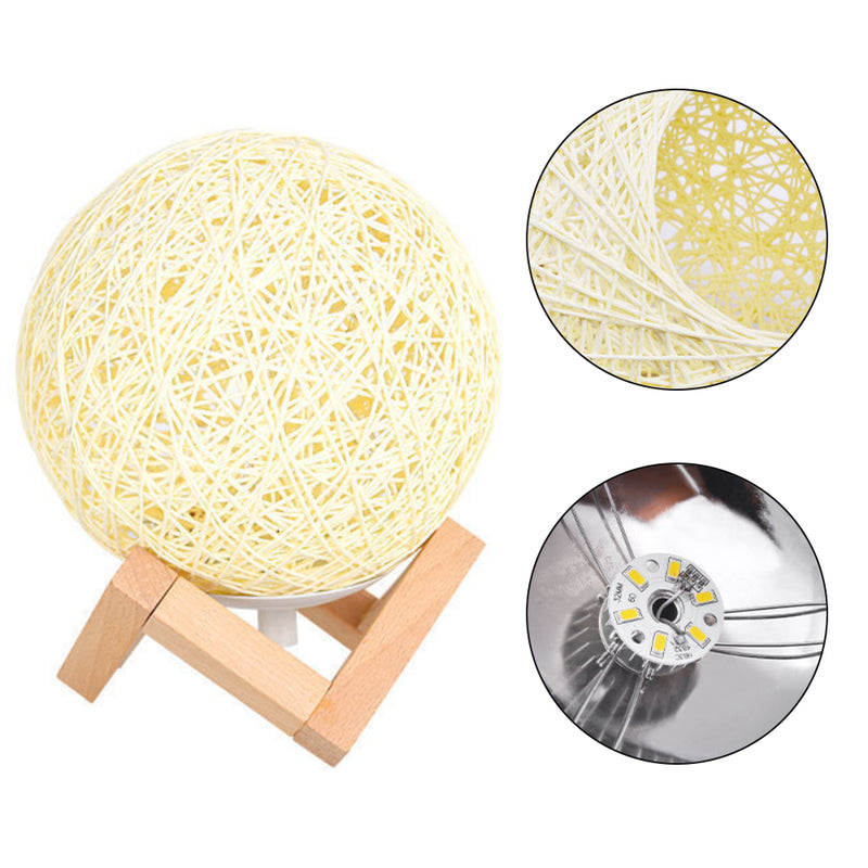 USB Interface Creative Sepak Takraw Decorative Moon Lamp_2