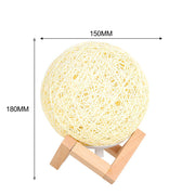 USB Interface Creative Sepak Takraw Decorative Moon Lamp_3